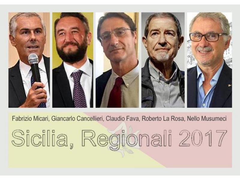 Regionali Sicilia, corsa a cinque per la presidenza In Sicilia il 52% elettori non voterebbe per scelta governatore