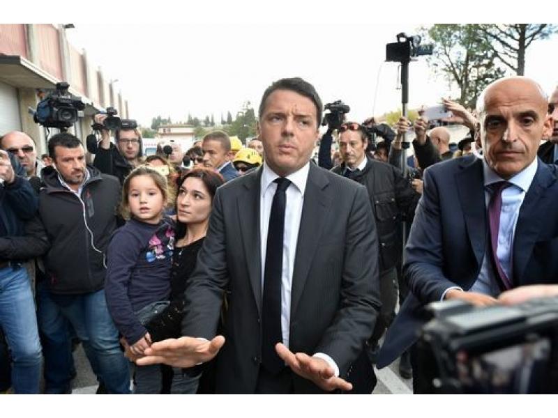 Terremoto, Renzi invoca unit politica, s di Grillo. Oggi Cdm