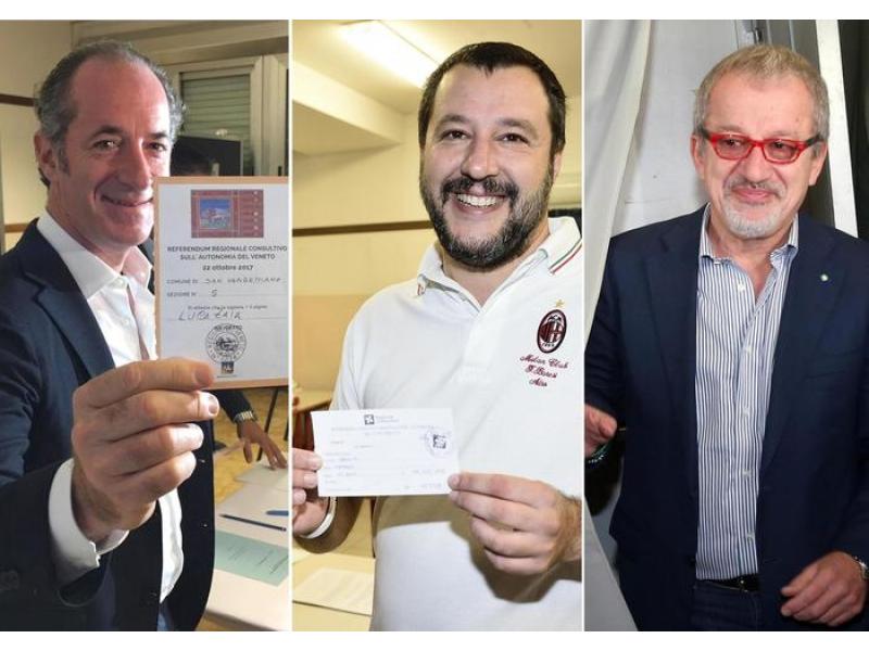 Referendum Lombardia e Veneto, Maroni: 'Da Gentiloni ok a confronto'. Zaia: 'Io premier? Resto in Veneto'